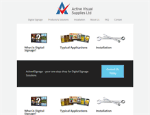 Tablet Screenshot of active4signage.co.uk